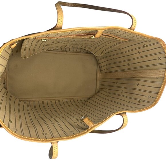 LOUIS VUITTON Brown Monogram Neverfull MM Tote Bag - Picture 6 of 15